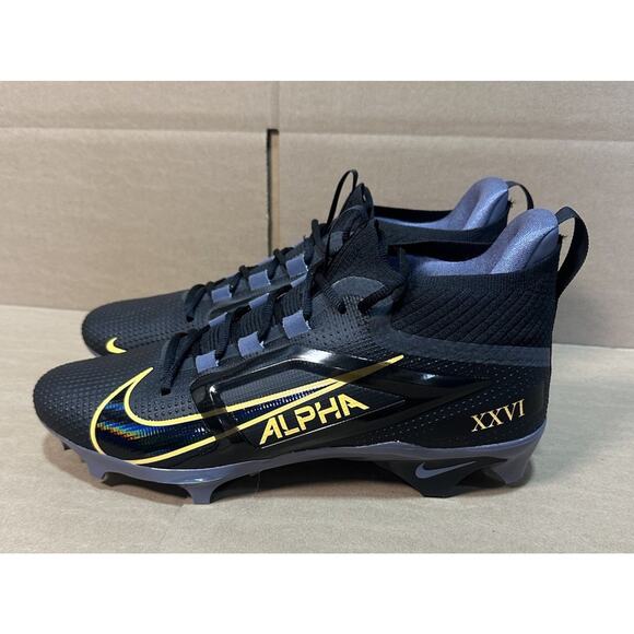 Nike Alpha Menace 4 Elite Saquon Barkley Football Cleats (HF4313-001) Men Sz 12 - Picture 1 of 10